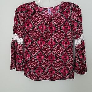 Maya Girl's Size 10 Boho Top